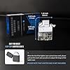 Yusud Butane Lighter Insert, Windproof Lighter with Adjustable Dual Torch Jet Flame, Fuel Refillable Lighter, for Men Dad Boyfriend (Fuel No Included)