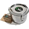 CVault Medium 1 oz Storage Container | Smell-Proof, Air Tight & Light Resistant | Food Grade Stainless Steel | Includes 62% RH 8-gram Pack