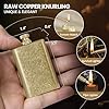 Lighter Permanent Match, Cool Lighter Fluid Refillable, Copper Vintage Trench Lighters, Creative Auto Fire Starter, EDC Reusable Forever Matches, Unique Birthday Gift for Dad Husband Fathers Day