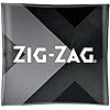Zig-Zag - Glass Ashtray, Premium Quality Shatter Resistant Glass Ashtray Indoor and Outdoor Use - Tabletop Ash Tray - Black