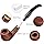 Joyoldelf Smoking Pipe, Wooden Tobacco Pipe with Gift Box, Rosewood Tobacco Pipes for Smoking with Tobacco Pipe Stand, 9mm Pipe Filter, 3-in-1 Pipe Scraper and Smoking Accessories