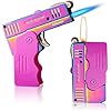 YUSUD Torch Lighter Soft Jet Flame, Cute Pink Lighter, Cool Butane Lighter Refillable, Unique Gift for Women Men(Not Included Butane)