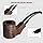 Joyoldelf Cylinder Shape Smoking Pipe - Handmade Ebony Tobacco Pipe Set, Wooden Pipe with Complete Accessories and Gift Box for Beginner