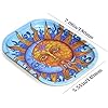 Rolling Trays Premium Metal Tray with Design - Perfect Size for Home Or Travel Accessories 7''X 5.5'',Sun