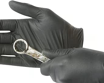 EVOLV Black Industrial Pure Nitrile Gloves | 4 mil | 100 pack