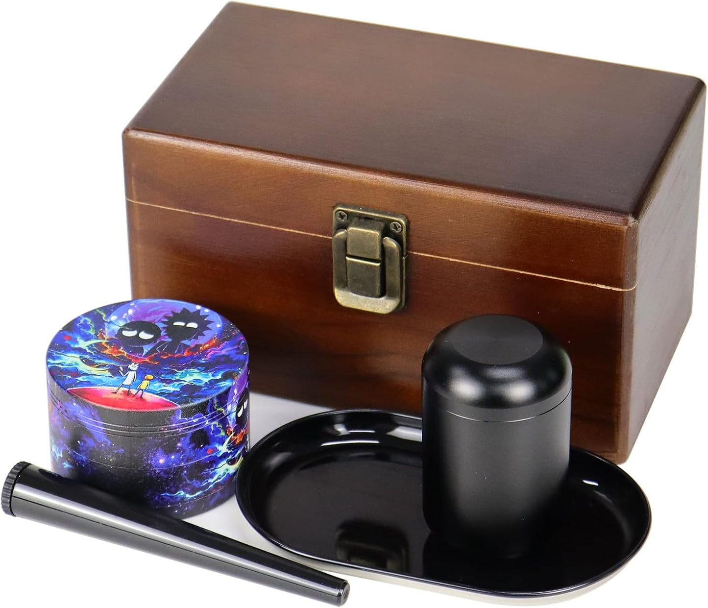 Spice Grinder Kit with Accessories, Square Box Gift