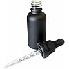 30ml Glass Dropper Bottles w/Measurements & Tamper Proof Lid | Matte Black Bottle & Black Cap | Concentrate, Medicine, Makeup, Supplement or Oil Containers | 120pc