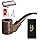 Joyoldelf Cylinder Shape Smoking Pipe - Handmade Ebony Tobacco Pipe Set, Wooden Pipe with Complete Accessories and Gift Box for Beginner