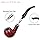 Joyoldelf Tobacco Pipe, Classic Smoking Pipe with Foldable Tobacco Pipe Stand, Bent Tobacco Pipes for Smoking with Gift Box and Smoking Accessories