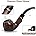Joyoldelf Smoking Pipe, Wooden Tobacco Pipe with Gift Box, Ebony Tobacco Pipes for Smoking with 9mm Pipe Filter, Tobacco Pipe Stand and Smoking Accessories