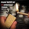 Lighter Permanent Match, Cool Lighter Fluid Refillable, Copper Vintage Trench Lighters, Creative Auto Fire Starter, EDC Reusable Forever Matches, Unique Birthday Gift for Dad Husband Fathers Day