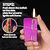 YUSUD Torch Lighter Soft Jet Flame, Cute Pink Lighter, Cool Butane Lighter Refillable, Unique Gift for Women Men(Not Included Butane)