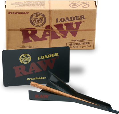 RAW Cone Loader - Cone Rolling Papers Filler & Scoop Card Set