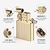 YUSUD Vintage Pocket Lighter Fluid Refillable, Cool Lighter Insert for Classic Flip Lighter Cases, Windproof Gold Trench Lighters Inserts Soft Flame, Unique Birthday Gifts for Men Dad Husband
