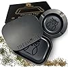 Treehouse Black Rolling Tray With Magnetic Lid - 7" x 5.5" PVC Soft Small Tray for Home Storage or Travel - Cute Set With Ashtray Included