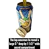 Fake Peace Tea Lemonade Blue 32 OZ Safe Diversion Secret Stash Safes Compatible/Replacement for (Peace Tea) Made by Coca-Cola Company with Hidden Storage to Hide Money Jewelry anything