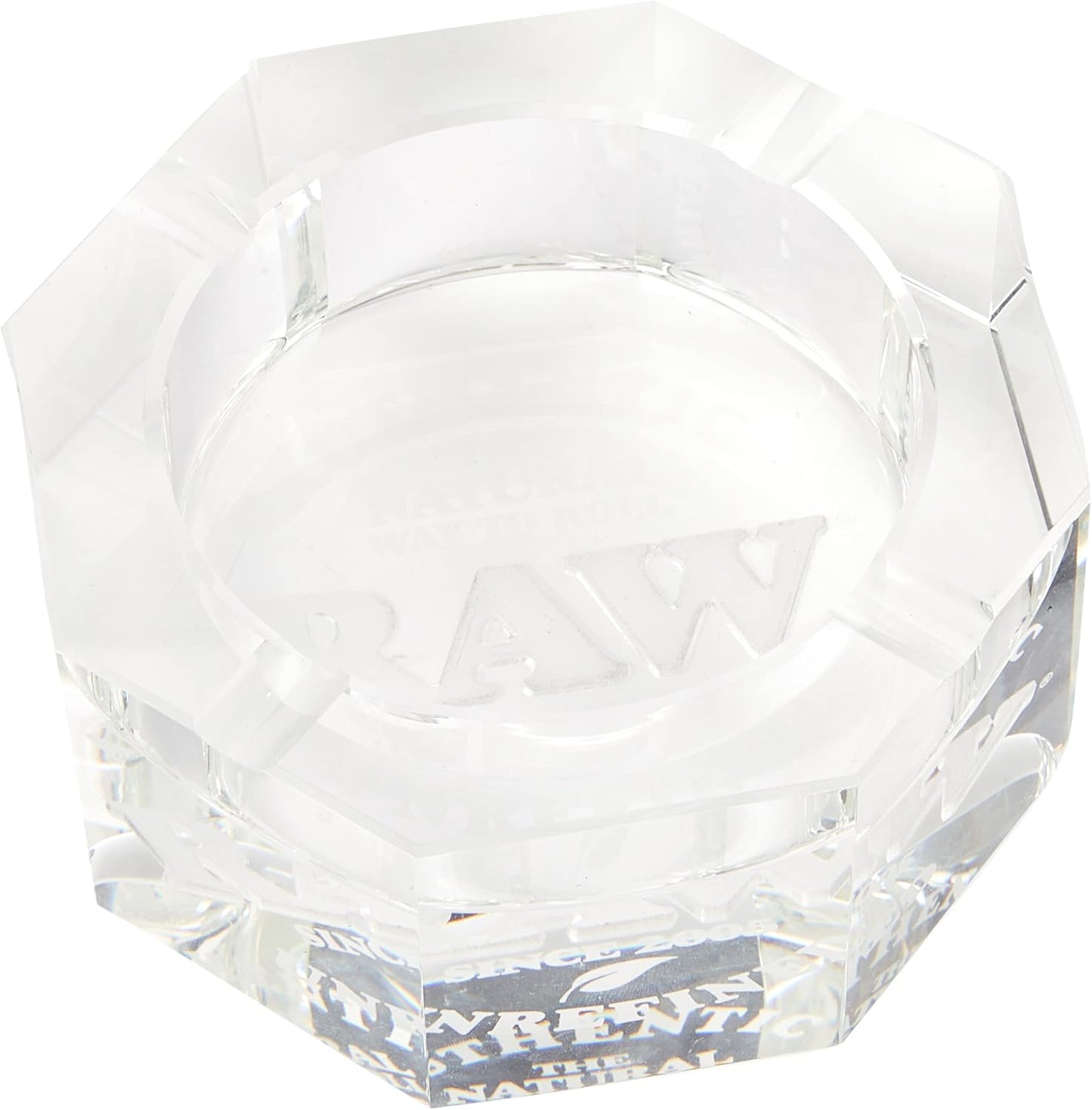 Unbekannt RAW Crystal Glass Ashtray, ys/m, Transparent