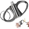 Keychain Lighter, Permanent Match Infinity, Reusable Waterproof Forever Matches, Metal EDC Emergency Flint Fire Starter, Survival Kit Gifts for Men Women Outdoor (Fuel Not Included)