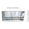 Glass Ashtray, Home Ashtrays, Cool Ashtrays Cute Ashtray Round Transparent (Pink)