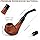 Joyoldelf Smoking Pipe, Wooden Tobacco Pipe with Gift Box, Creative Rosewood Tobacco Pipes for Smoking (no Need Tobacco Pipe Stand) with Pipe Scraper, 9mm Pipe Filter and Smoking Accessories