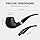 Joyoldelf Oak Tobacco Pipe Set - Handmade Smoking Pipe with Stainless Steel Stand, Wooden Tobacco Pipe with Gift Box, 9mm Pipe Filter and Smoking Accessories