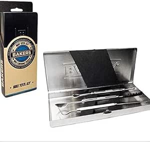 Bakers Stainless Steel Wax Tool Kit | 3pc Set w/Case