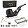 Joyoldelf Oak Tobacco Pipe Set - Handmade Smoking Pipe with Stainless Steel Stand, Wooden Tobacco Pipe with Gift Box, 9mm Pipe Filter and Smoking Accessories