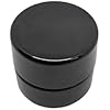 (100 Pack) 5ml Bakelite HD Black Glass Shoulderless Screw Top Jars w/Black Child Resistant Lid | UV Resistant | Containers for Essential Oils, Concentrates, Lip Balm, Wax, Makeup or Cosmetics