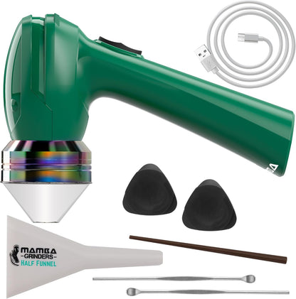 Mamba Electric Herb Grinder, 1g Spice Grinders, USB Rechargeable & Portable Herbal Mill Machine for Herbs and Kitchen, Green, Mamba Original