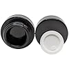 3ml Glass Shoulderless Screw Top Jars w/Grooved Anti-Leak Gasket | Essential Oil, Concentrate, Lip Balm or Makeup Containers | 100pc (Black Glass, Black Lid)