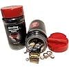 Diversion Safe Kitchen Safe Spice Safe with Hidden Compartment to Hide Money, Jewelry, Valuables or ??? (Black, No Lock, Metal, Portable, 4" x 1.5" x 5")