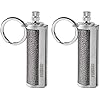 YUSUD 2 Pack Permanent Match Infinity Lighter with Multitool Keychain, Reusable Waterproof Match Strike Anywhere, Forever Flint Fire Starter for Outdoor Survival Tool for Men (Fuel Not Included)