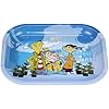 Rolling Trays Premium Metal Tray with Design - Perfect Size for Home Or Travel Accessories 7''X 5.5'',Three Cartoons, Family001