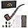 Joyoldelf Rosewood Tobacco Pipe Set - Handmade Smoking Pipe with 3mm Reusable Filter, Wooden Pipe Kit with Accessories for Beginner