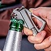YUSUD 2 Pack Permanent Match Infinity Lighter with Multitool Keychain Bottle Opener, Reusable Waterproof Match Strike, Forever Flint Fire Starter for Outdoor Survival for Men (No Included Fuel)