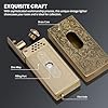 Vintage Trench Lighter, Windproof Matchbox Fluid Lighter with Creative Ignition, Kerosene Refillable Lighters, Antique Soft Flame Lighters, Cool Collection Lighter, Unique Gift for Men (No Fuel)