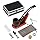Joyoldelf Smoking Pipe, Wooden Tobacco Pipe with Elegant Gift Case Packaging, Handmade Pipe Tobacco with Wind Cap Cover, Cleaning Brush, 9mm Pipe Filter, Tobacco Pipe Stand and Smoking Accessories
