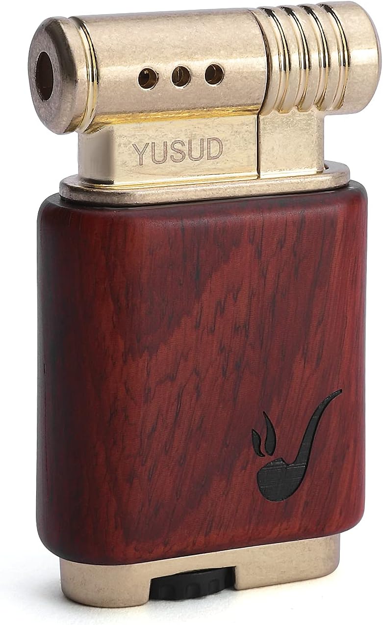 Yusud Vintage Trench Lighter, Cool Lighter Butane Refillable, Antique Flip Lighter, Retro Soft Flame Table Lighters, Unique Birthday Gift for Men Women