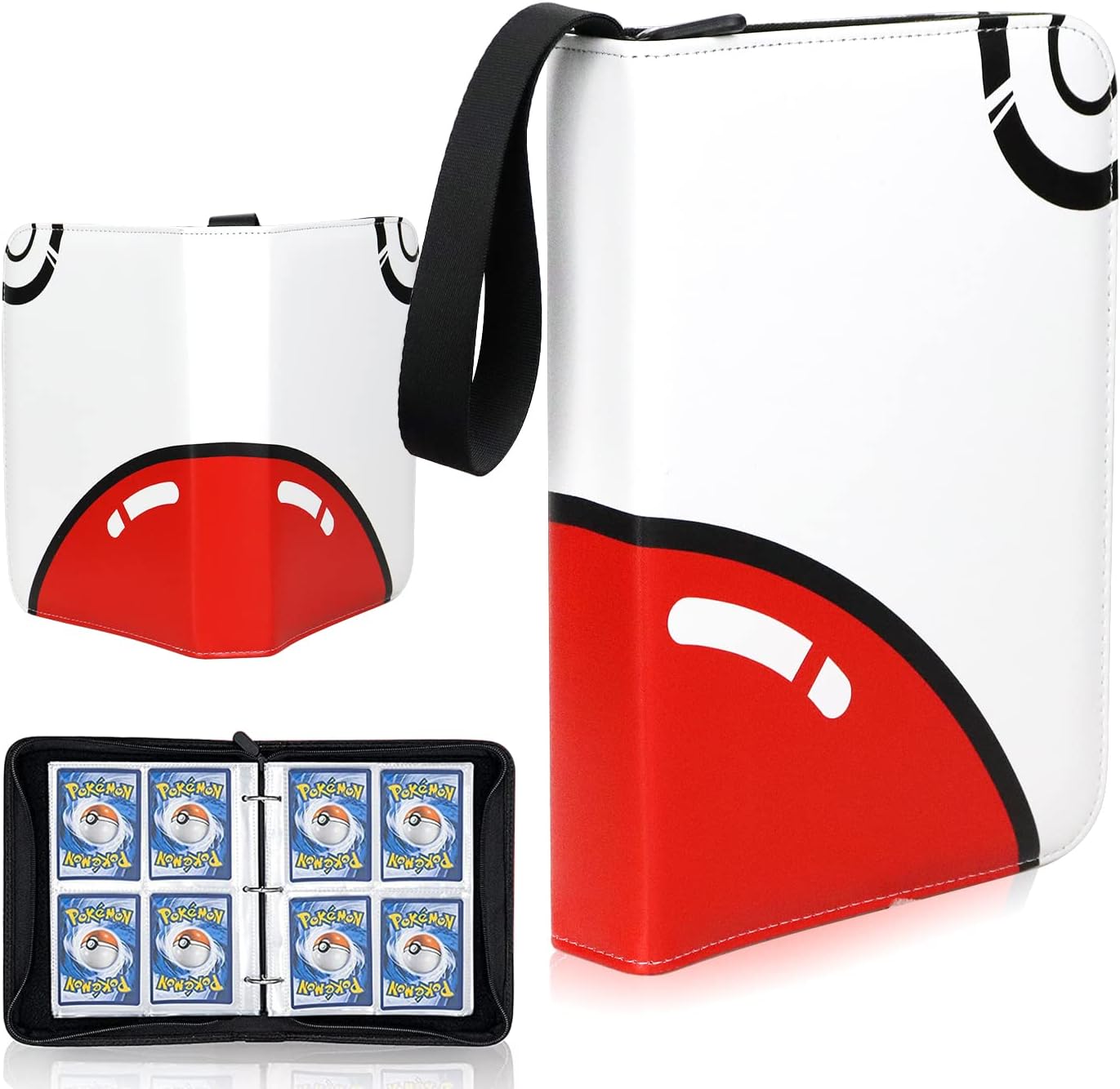 Card Binder Holder,Card Holder Book Carrying Case,Holds Up to 400 Cards-Holder Album Binder Compatible with 50 Premium 9-Pocket Pages