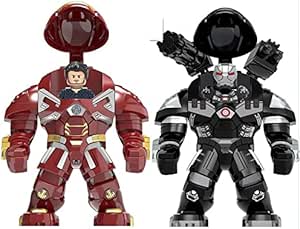 Iron & War Super Hero Action Figures 2-Pack Set for Boys, Girls, Cake Toppers